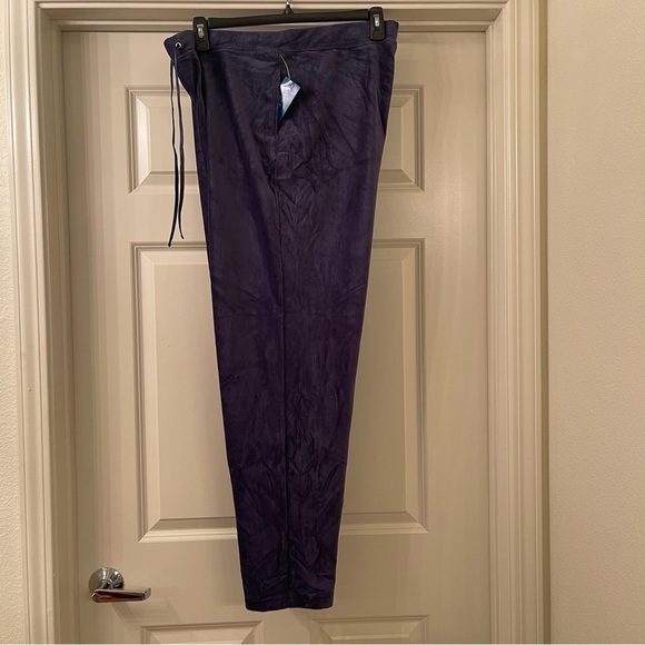 KAREN Scott Sport Ink Blue Ribbed Pants Sweatpants Loungewear - Picture 5 of 6